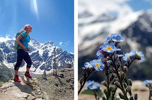 Vacker natur vid mt. Elbrus