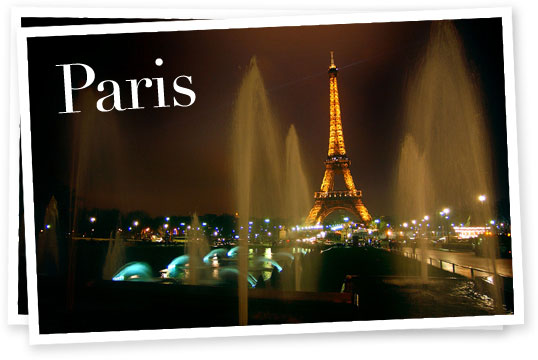 Vykort från Paris där man ser Eiffeltornet